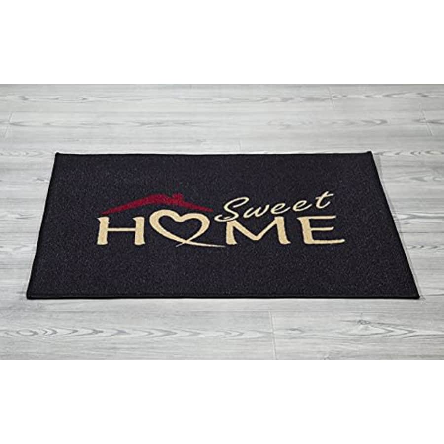 Ottomanson Sweet Home Collection Rubberback Rug, 2'3" x 3', Black for $16 Ottomanson Sweet Home Collection Rubberback Rug, 2'3" x 3', Black for $16