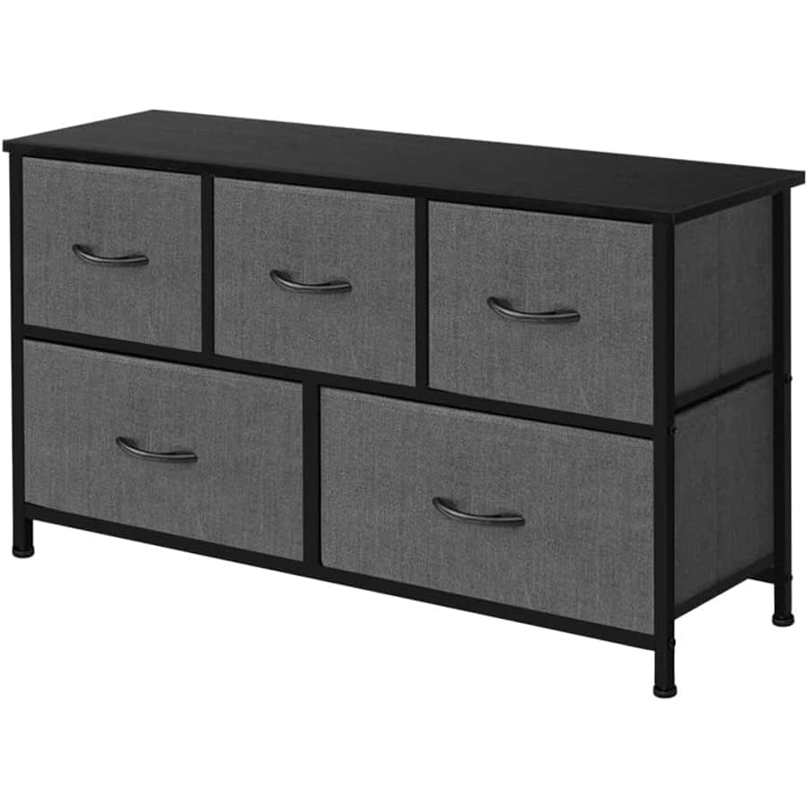 5-Drawer Extra Wide Dresser for $39 5-Drawer Extra Wide Dresser for $39