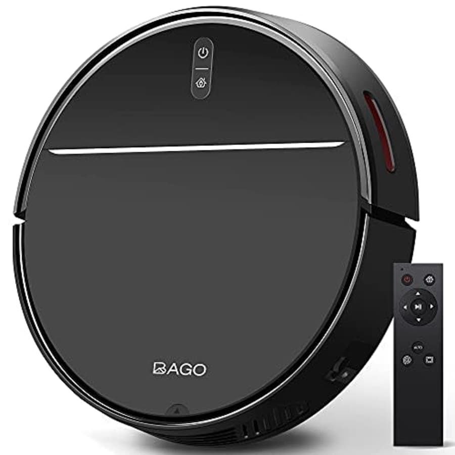 BAGO Robot Vacuum Cleaner, 2000Pa Strong Suction, Self-Charging, Quiet Slim, 600ML Dustbin for $130 BAGO Robot Vacuum Cleaner, 2000Pa Strong Suction, Self-Charging, Quiet Slim, 600ML Dustbin for $130