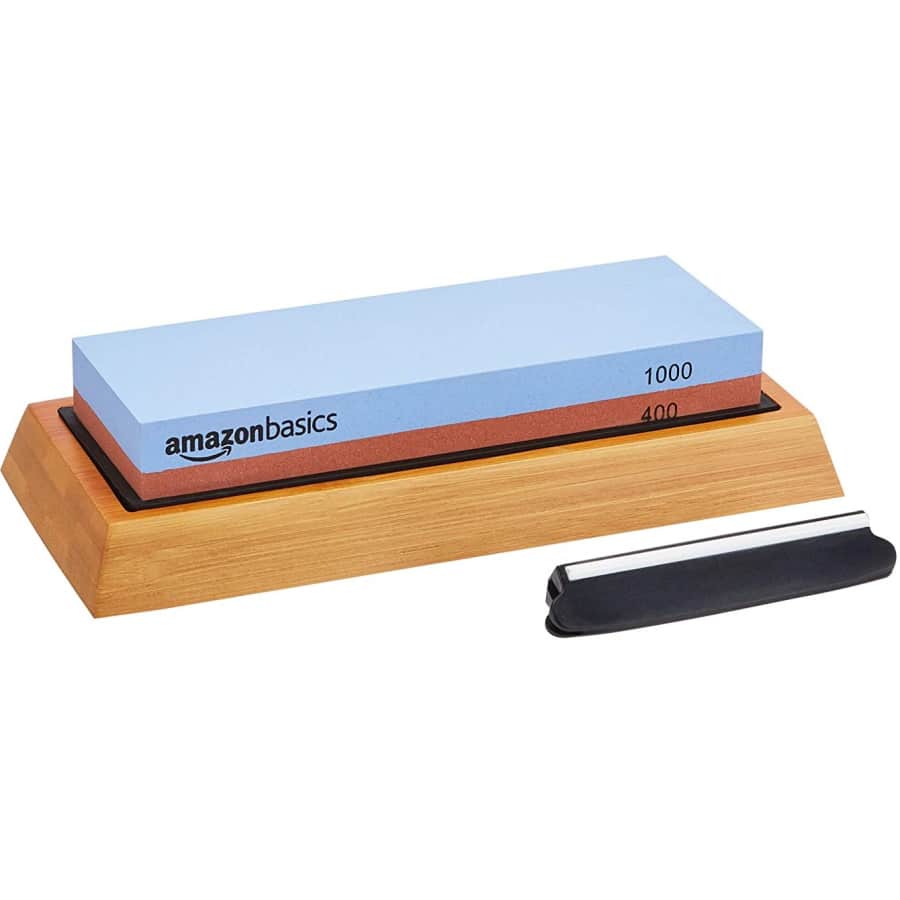 Amazon Basics 400/1000-Grit Whetstone for $23