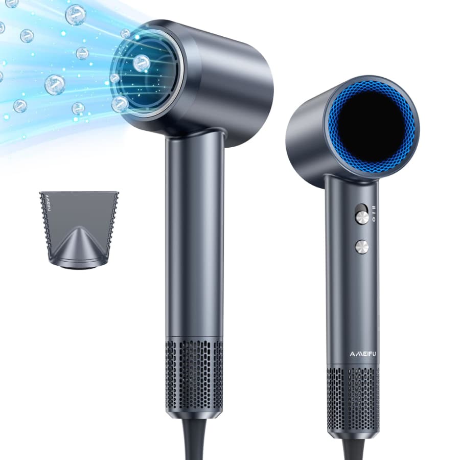 1,600W Negative Ion Hair Dryer w/ Magnetic Nozzle: $30 w/ Prime 1,600W Negative Ion Hair Dryer w/ Magnetic Nozzle: $30 w/ Prime