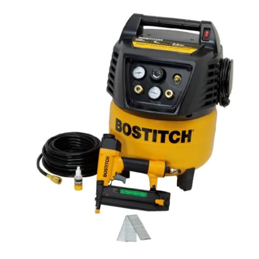 BOSTITCH BTFP12238 Compressor and Brad Nailer Combo Kit for $170 BOSTITCH BTFP12238 Compressor and Brad Nailer Combo Kit for $170