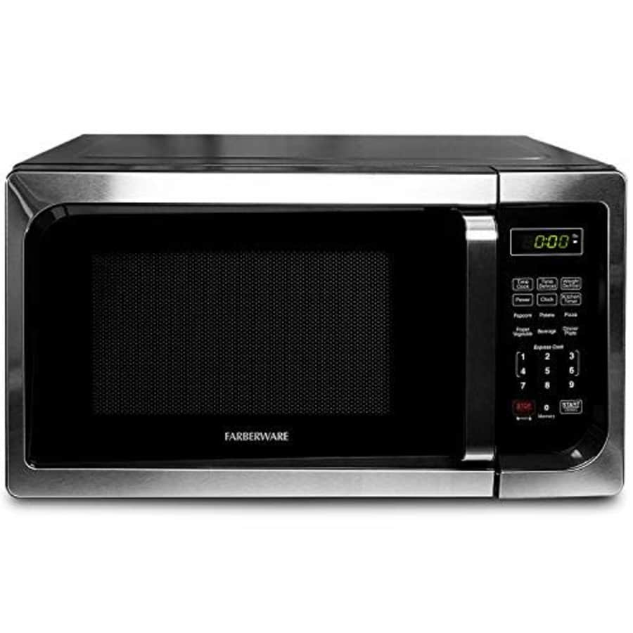 Farberware Classic FM09SSE 900-Watt Microwave Oven, Stainless Steel, 0.9 Cu.Ft for $124 Farberware Classic FM09SSE 900-Watt Microwave Oven, Stainless Steel, 0.9 Cu.Ft for $124