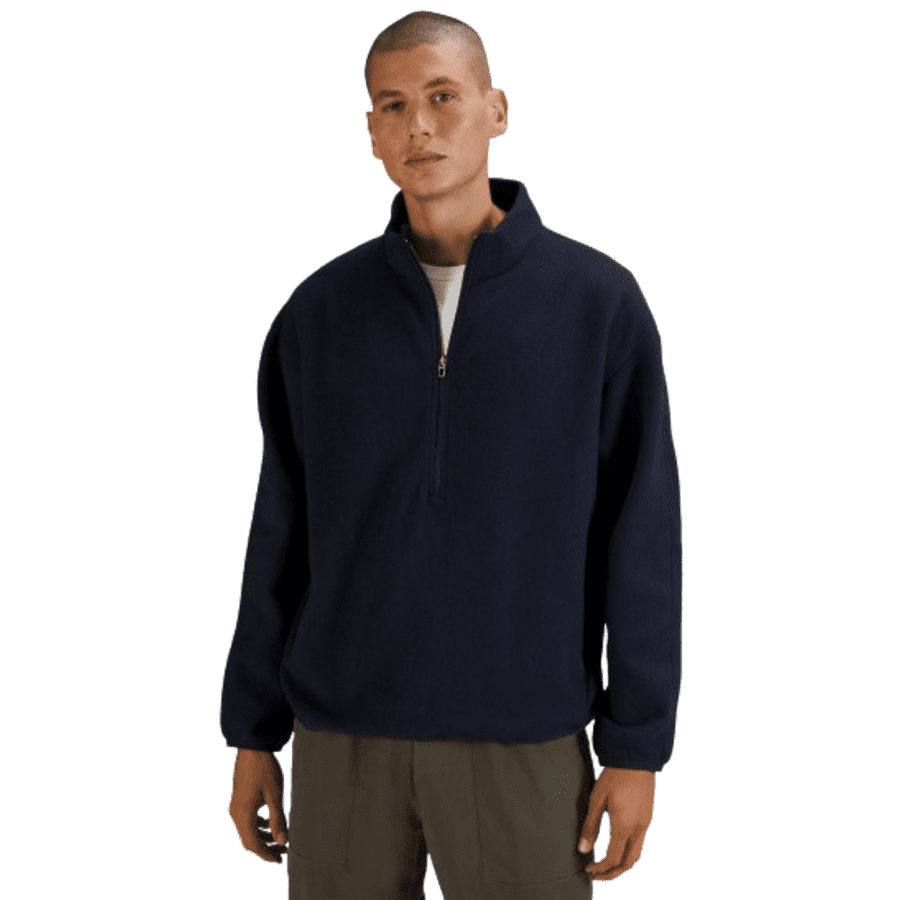 lululemon Men's Oversized Half-Zip Fleece for $54 lululemon Men's Oversized Half-Zip Fleece for $54