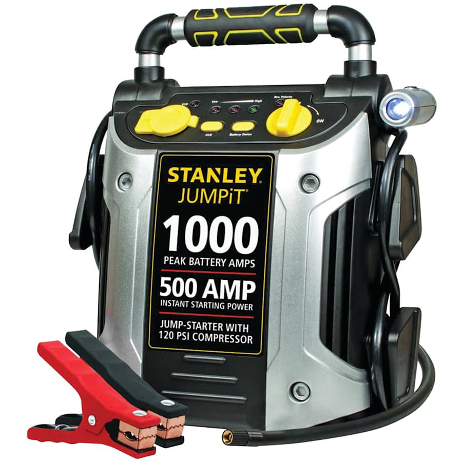 Stanley 500-amp Jump Starter with Compressor for $67 Stanley 500-amp Jump Starter with Compressor for $67