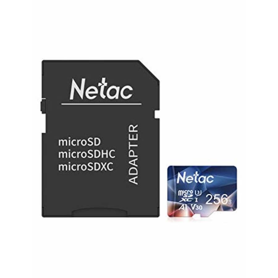 Netac 256GB micro SD Card, microSDXC UHS-I Memory Card with Adapter - 100MB/s, 667X, U3, C10, Full for $25 Netac 256GB micro SD Card, microSDXC UHS-I Memory Card with Adapter - 100MB/s, 667X, U3, C10, Full for $25