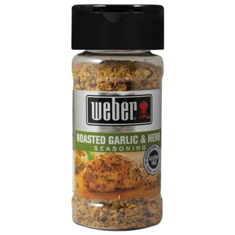 Weber Roasted Garlic & Herb Seasoning, 2.75 Ounce Shaker for $8 Weber Roasted Garlic & Herb Seasoning, 2.75 Ounce Shaker for $8