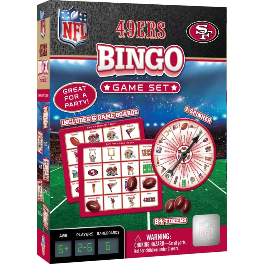 Masterpieces Puzzle Kids' NFL San Francisco 49ers Bingo Game for $10 Masterpieces Puzzle Kids' NFL San Francisco 49ers Bingo Game for $10