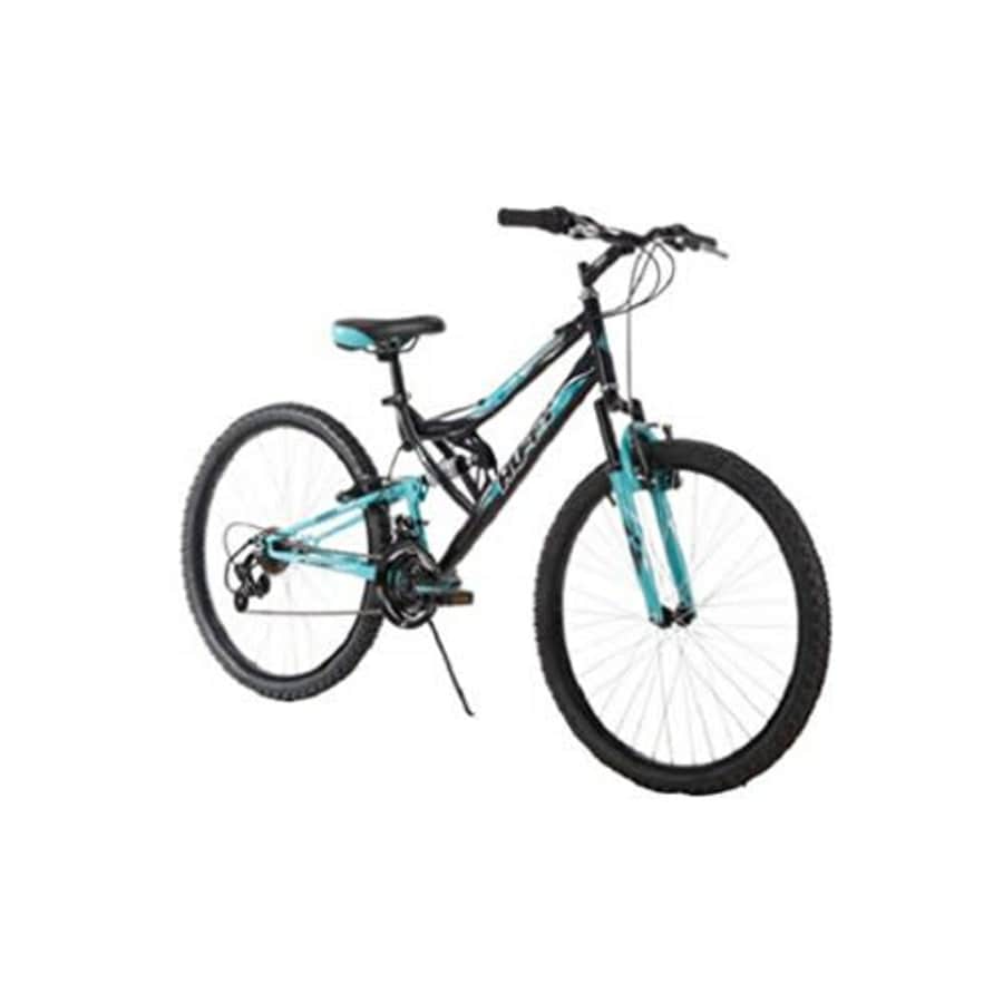 26 Inch Huffy Women's Trail Runner Mountain Bike Dual Suspension Frame and Suspension Fork, Black for $278 26 Inch Huffy Women's Trail Runner Mountain Bike Dual Suspension Frame and Suspension Fork, Black for $278