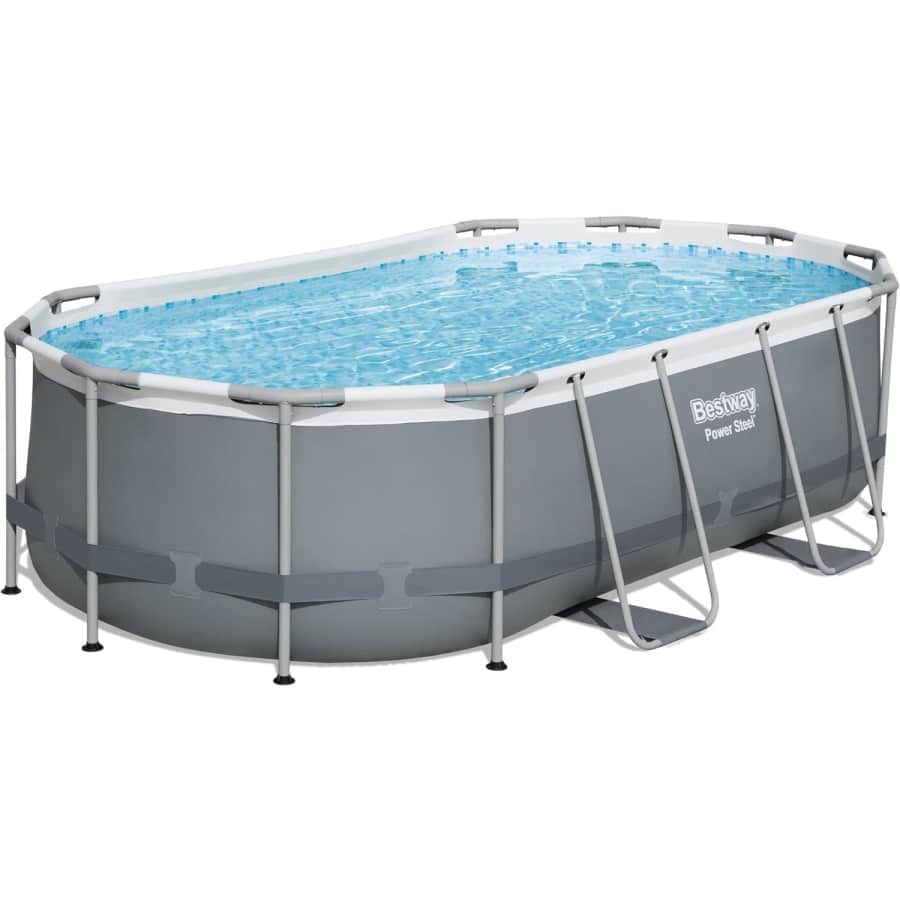 Bestway Power Steel 14' x 8' Oval Above Ground Pool for $380 Bestway Power Steel 14' x 8' Oval Above Ground Pool for $380