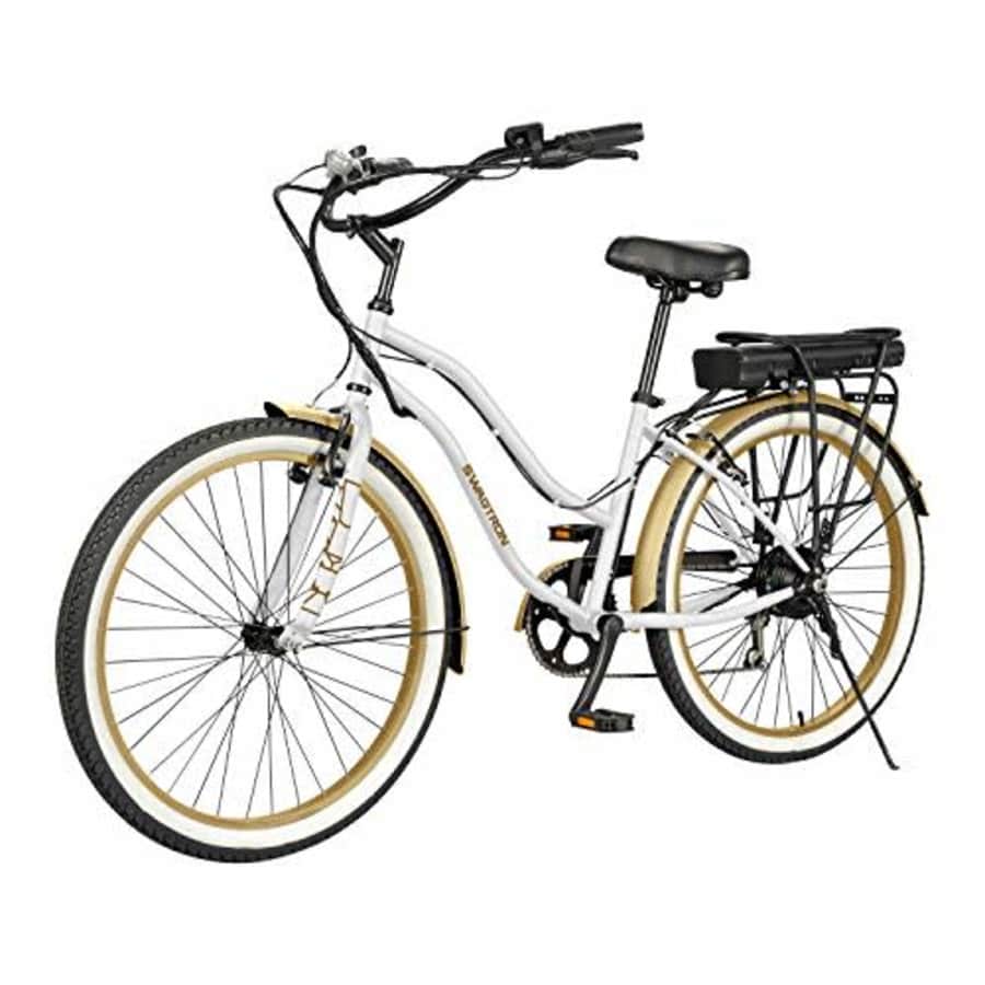 Swagtron EB-10 Electric Lady Cruiser Bike with 26" Wheels, 36V 7.5Ah Removable Battery up to 28 for $500