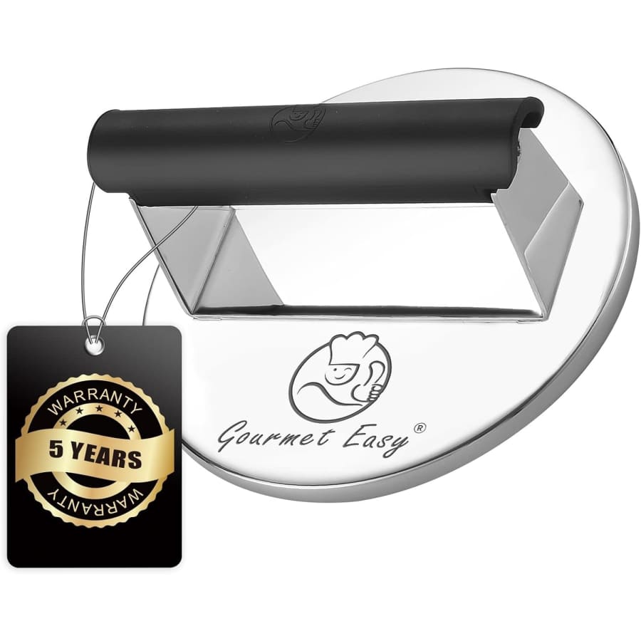 Gourmet Easy 2-lb. Stainless Steel Burger Press for $20