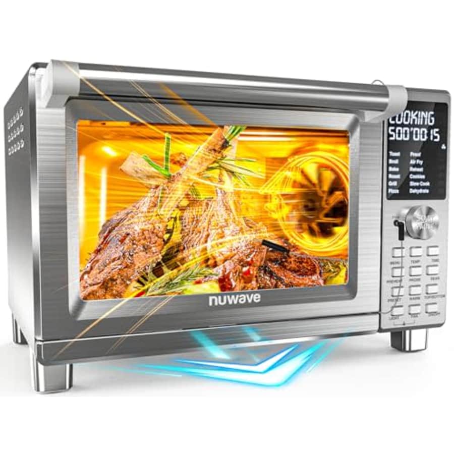 Nuwave Bravo XL Pro Air Fryer Toaster Oven with Grill Combo, 2024 New Ultra-Fast Convection System, for $173