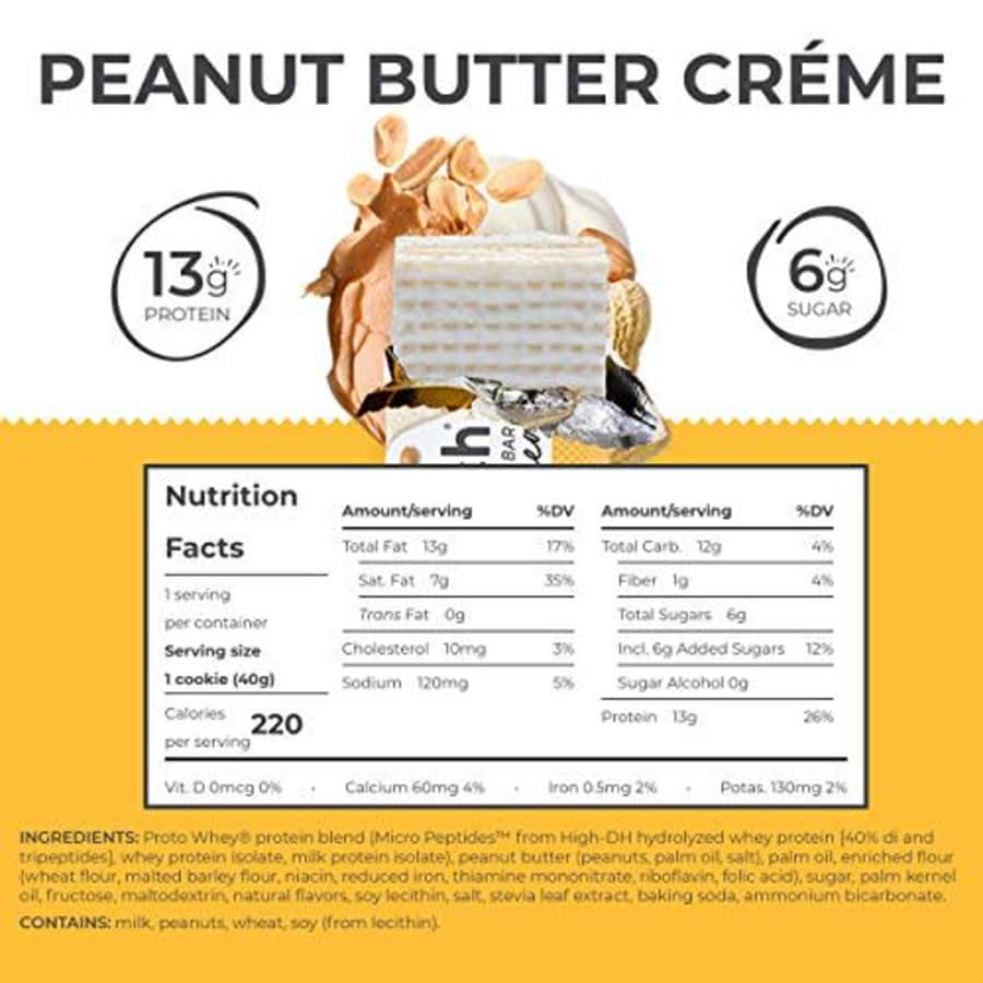 Power Crunch Whey Protein Bars, High Protein Snacks with Delicious Taste, Peanut Butter Crme, 1.4 for $24 Power Crunch Whey Protein Bars, High Protein Snacks with Delicious Taste, Peanut Butter Crme, 1.4 for $24