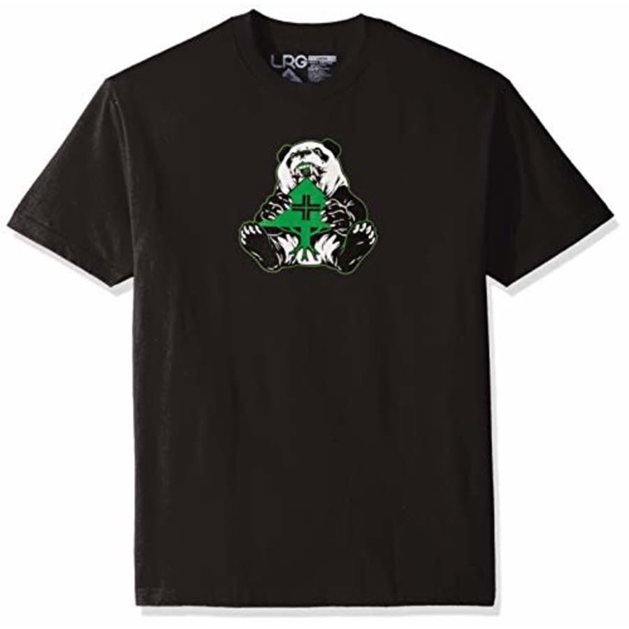 LRG Men's Big and Tall Lifted Research Collection Graphic Panda T-Shirt, Black, 6XL for $16