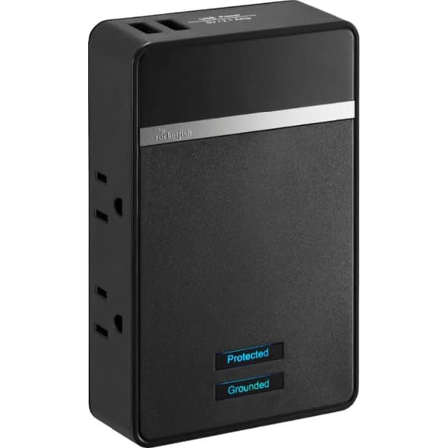 Rocketfish 4-Outlet/2-USB Wall Tap Surge Protector for $10