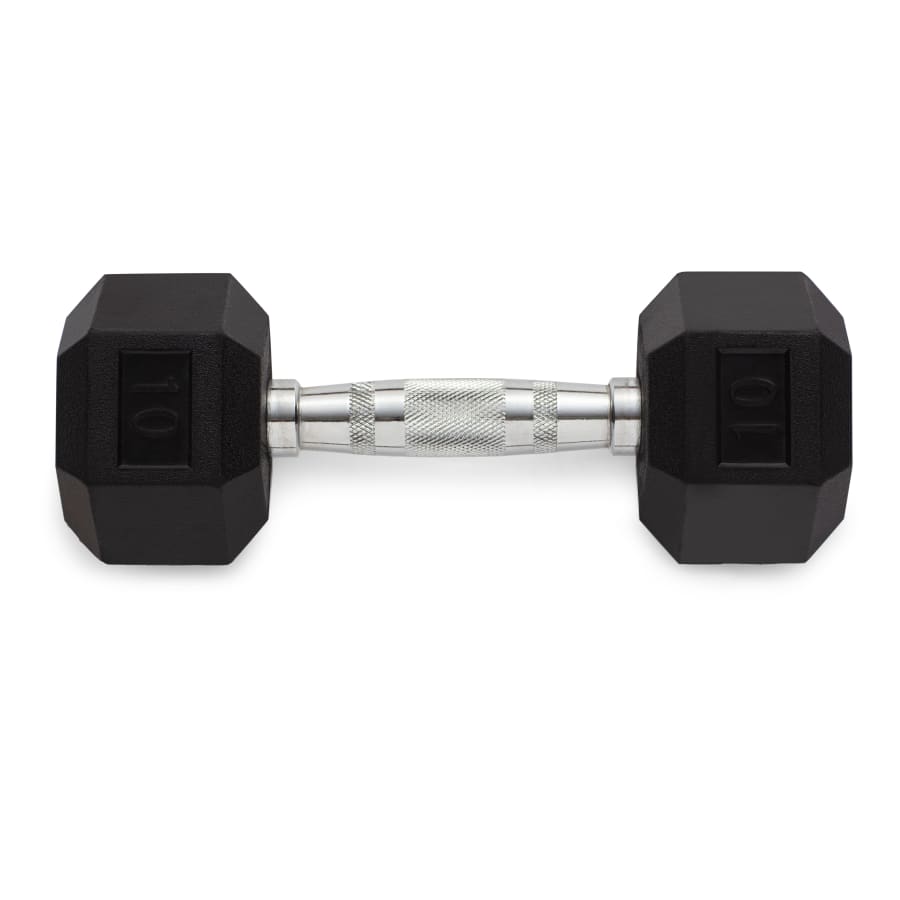 Weider Rubber Hex Dumbbell w/ Knurled Grip from $11