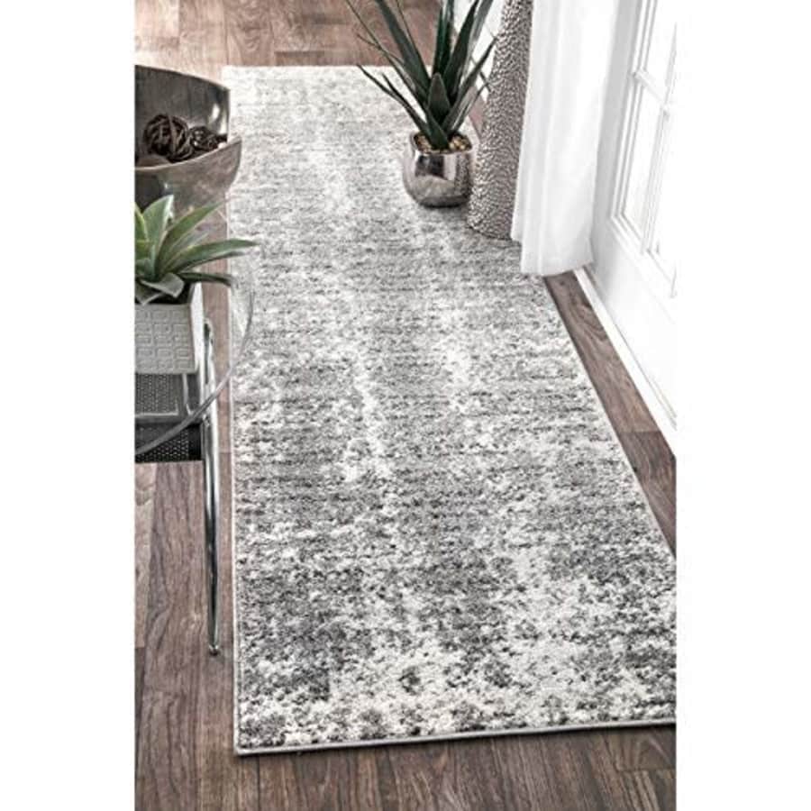 nuLOOM Misty Shades Deedra Runner Rug, 2' 5" x 9' 5", Grey for $30