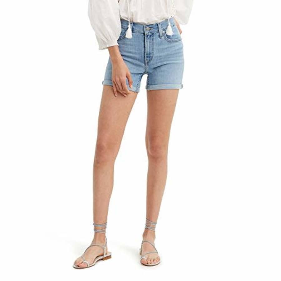 Levi's Women's Mid Length Shorts, Oahu Clouds, 28 (US 6) for $25 Levi's Women's Mid Length Shorts, Oahu Clouds, 28 (US 6) for $25