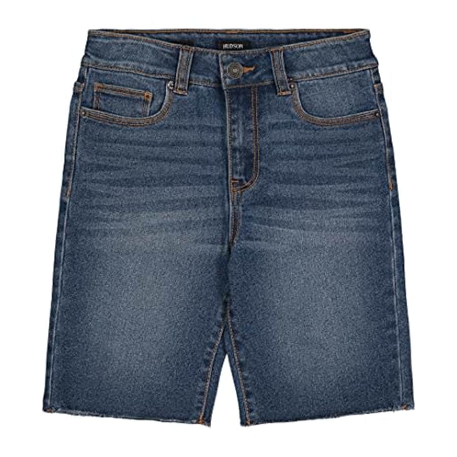 HUDSON Jeans Girls' Stretch Denim Bermuda Shorts, S21 High Rise Dark Indigo, 7 for $19 HUDSON Jeans Girls' Stretch Denim Bermuda Shorts, S21 High Rise Dark Indigo, 7 for $19
