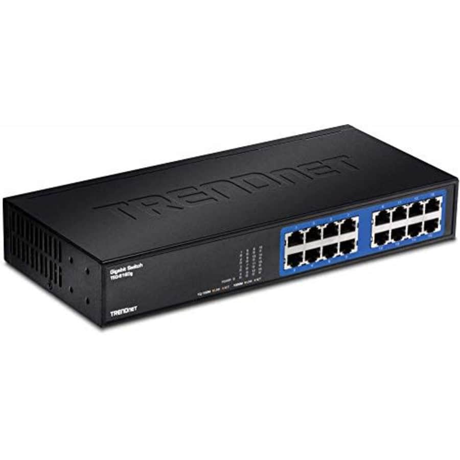 TRENDnet 16-Port Unmanaged Gigabit GREENnet Desktop Metal Switch, TEG-S16DG, Ethernet Splitter, for $60