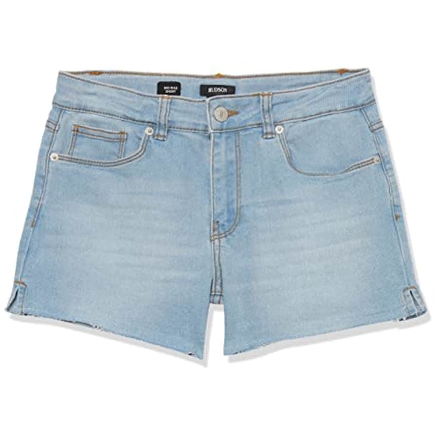 HUDSON Girls' Stretch Denim Cut-Off Shorts, Rain WAsh, 16 for $13 HUDSON Girls' Stretch Denim Cut-Off Shorts, Rain WAsh, 16 for $13