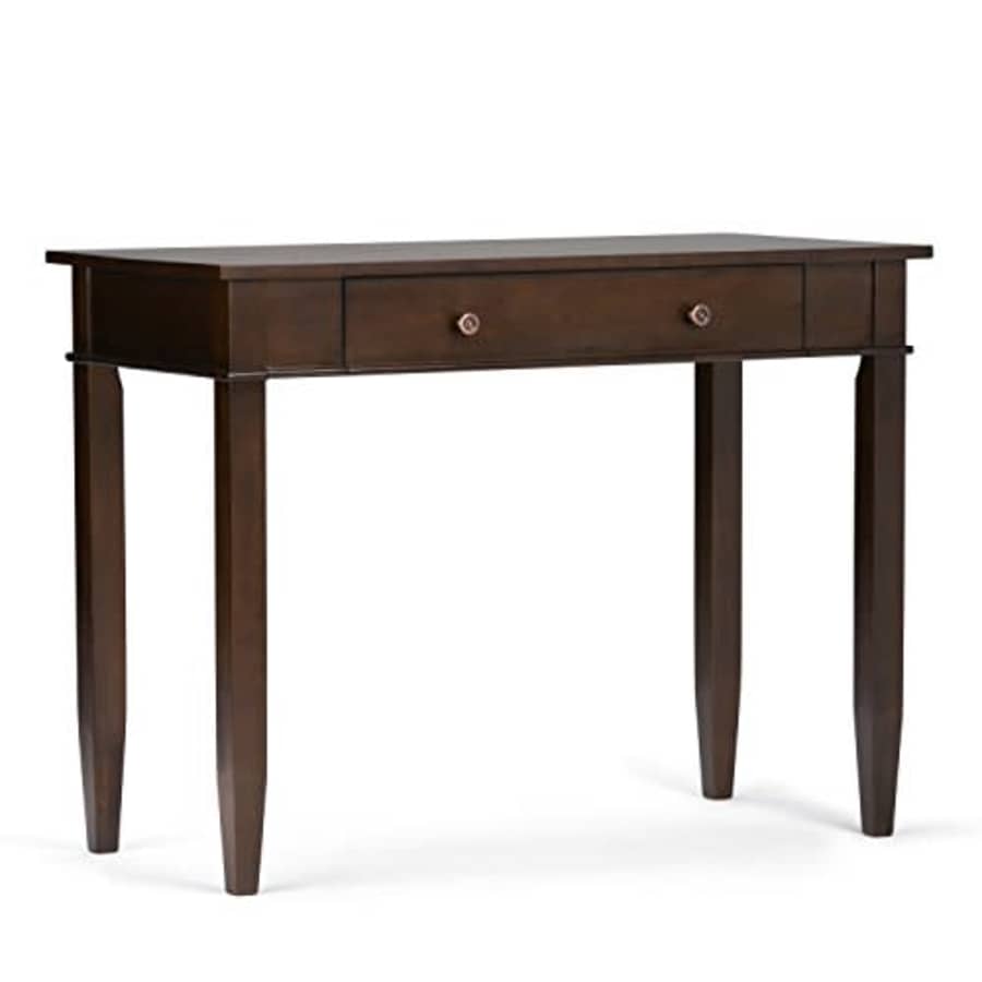 Simpli Home Carlton SOLID WOOD Contemporary Modern 42 inch Wide Home Office Desk, Writing Table, for $200 Simpli Home Carlton SOLID WOOD Contemporary Modern 42 inch Wide Home Office Desk, Writing Table, for $200