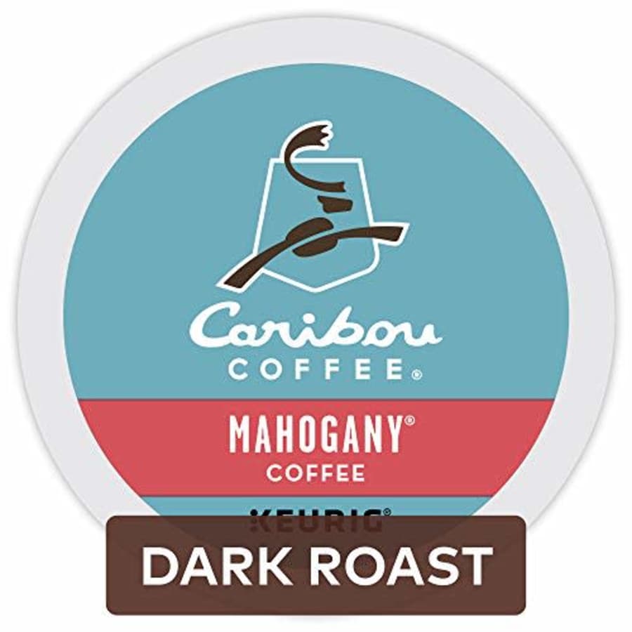 Caribou Coffee Mahogany, Single-Serve Keurig K-Cup Pods, Dark Roast Coffee, 24 Count for $15