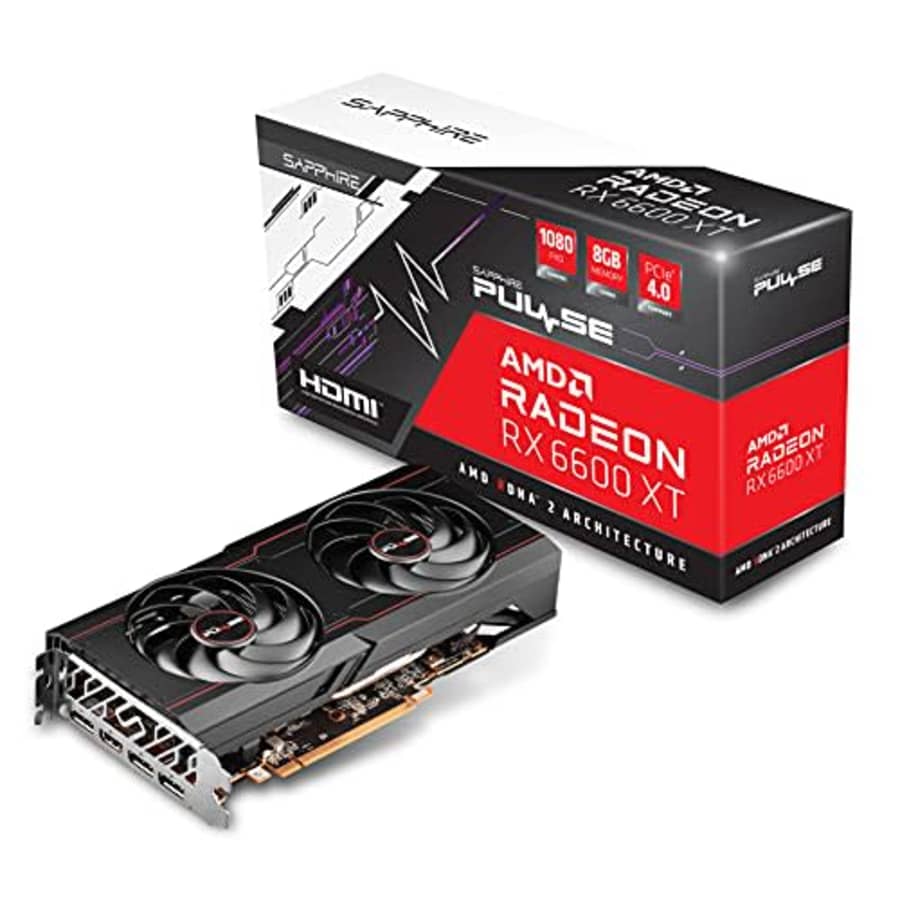 Sapphire 11309-03-20G Pulse AMD Radeon RX 6600 XT Gaming Graphics Card with 8GB GDDR6, AMD RDNA 2 for $550