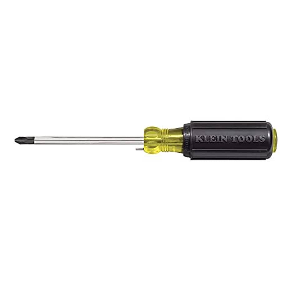 Klein Tools 603-4B No. 2 Wire Bending Phillips Round Shank Tip Screwdriver, Black/Yellow, Small for $15 Klein Tools 603-4B No. 2 Wire Bending Phillips Round Shank Tip Screwdriver, Black/Yellow, Small for $15