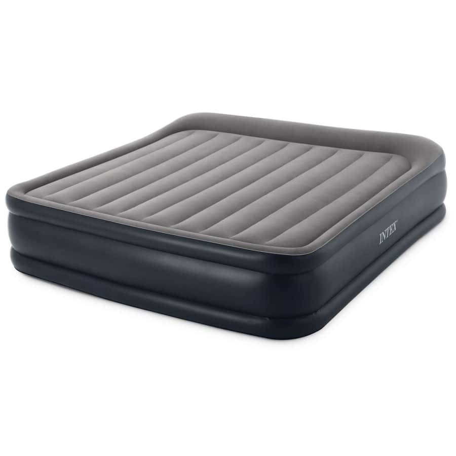 Intex Deluxe 16.5" Dura Beam King Air Mattress w/ Built-In Pump for $56