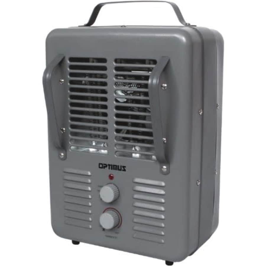 Optimus Portable Utility Heater with Thermostat, Grey for $41 Optimus Portable Utility Heater with Thermostat, Grey for $41