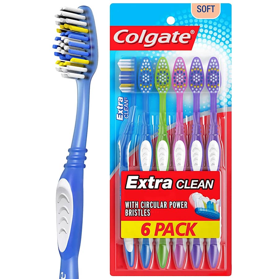Colgate Extra Clean Full Head Soft Toothbrush 6-Pack for $3.98 via Sub & Save Colgate Extra Clean Full Head Soft Toothbrush 6-Pack for $3.98 via Sub & Save
