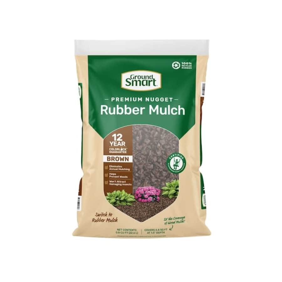 GroundSmart Premium Nugget 0.8-Cu. Ft. Rubber Mulch for $6 GroundSmart Premium Nugget 0.8-Cu. Ft. Rubber Mulch for $6