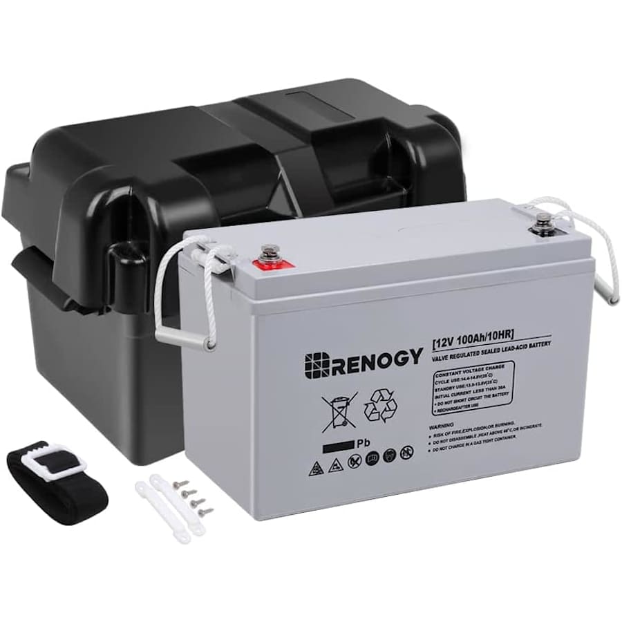 Renogy Deep Cycle AGM 12 Volt 100Ah Battery w/Box for $198