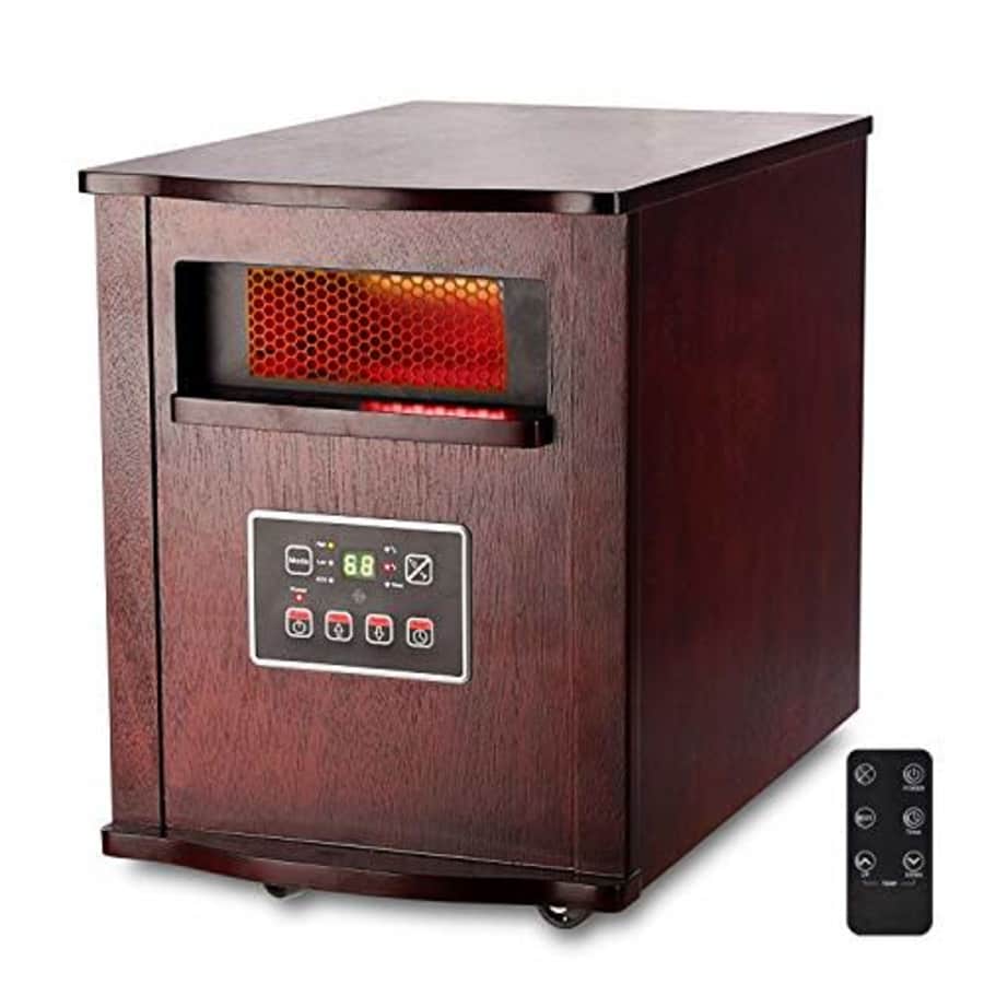 Optimus Infrared Quartz Remote, LCD Display Heater, Brown for $116