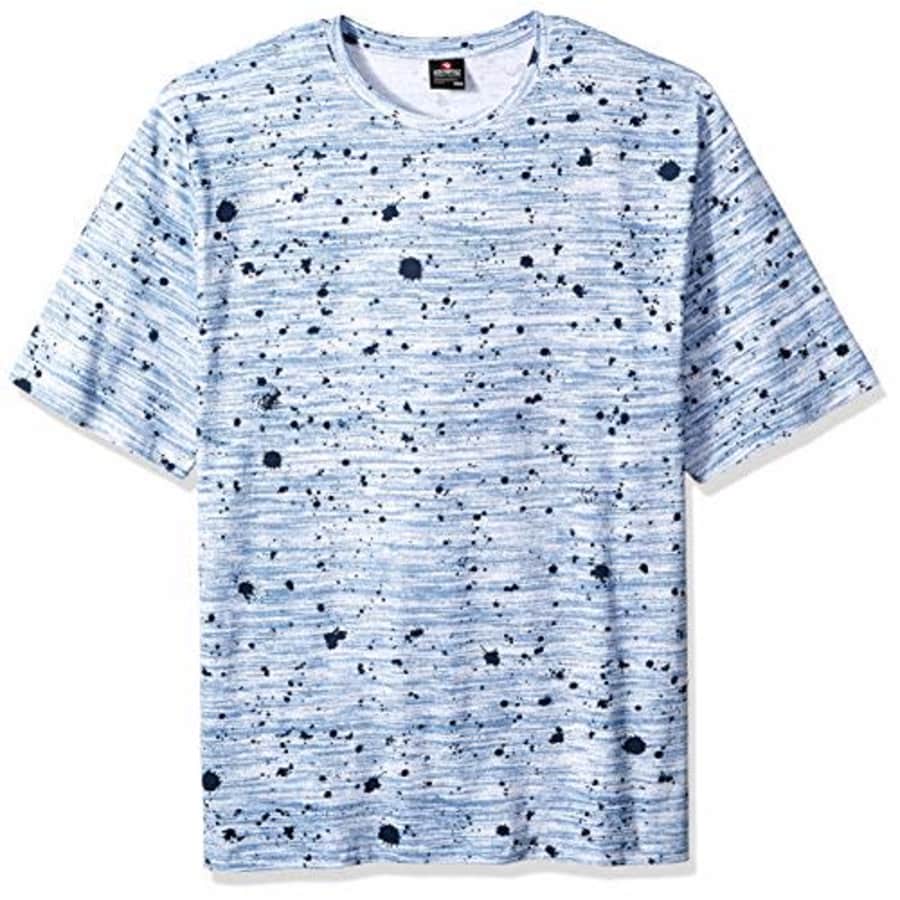Southpole Men's All Over Print Short Sleeve T-Shirt, Navy Splat, Medium for $14