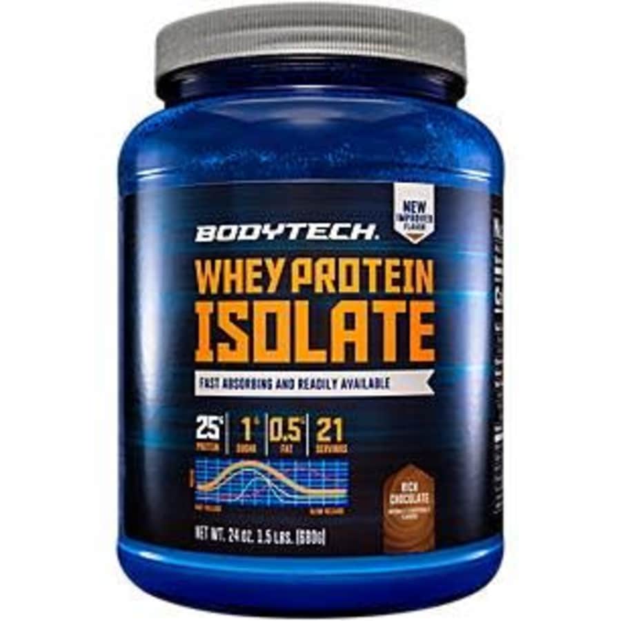 BodyTech Whey Protein Isolate Powder with 25 Grams of Protein per Serving BCAA's Ideal for for $35