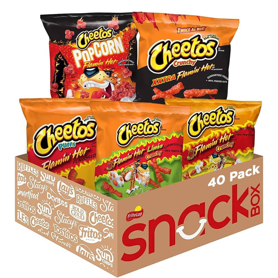 Cheetos Flamin' Hot Variety 40-Pack for $15 via Sub & Save Cheetos Flamin' Hot Variety 40-Pack for $15 via Sub & Save