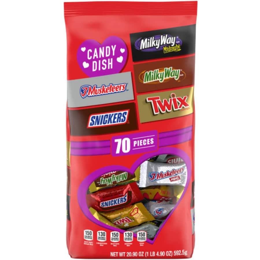 Mars Valentine's Candy 70-Piece Assorted Bag for $8