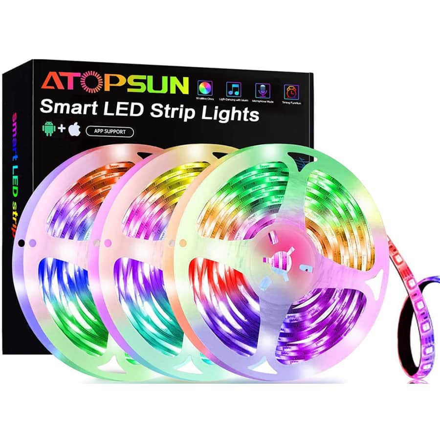 Atopsun 50-Foot LED Strip Lights for $16 Atopsun 50-Foot LED Strip Lights for $16