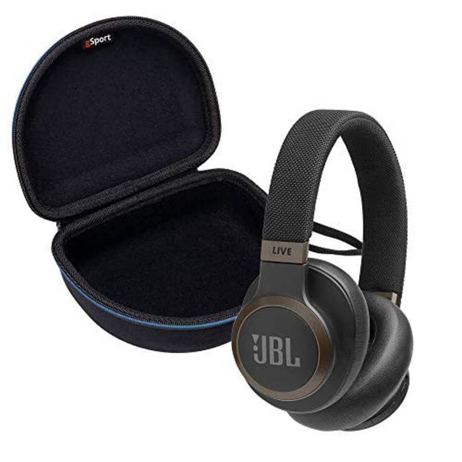JBL Live 650BTNC Wireless Over-Ear Noise-Cancelling Headphone Bundle with gSport Deluxe Travel Case for $130