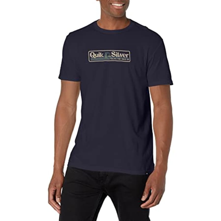Quiksilver Men's Slow Show Short Sleeve Tee Shirt, Navy Blazer, Small for $19 Quiksilver Men's Slow Show Short Sleeve Tee Shirt, Navy Blazer, Small for $19