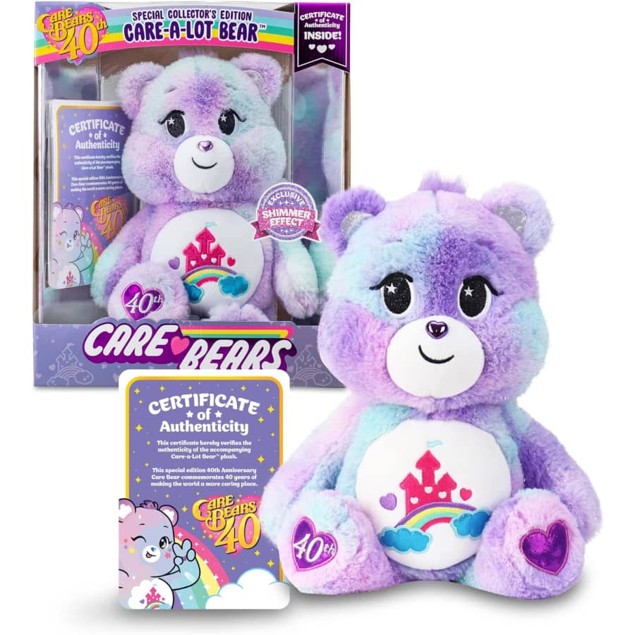 Care Bears Care-a-Lot 40th Anniversary Bear for $13