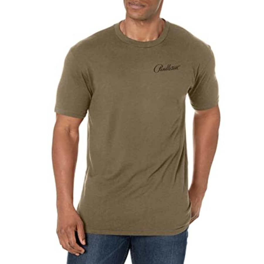 Pendleton Men's Classic Fit Graphic T-Shirt, Light Olive/Multi, Small for $12 Pendleton Men's Classic Fit Graphic T-Shirt, Light Olive/Multi, Small for $12
