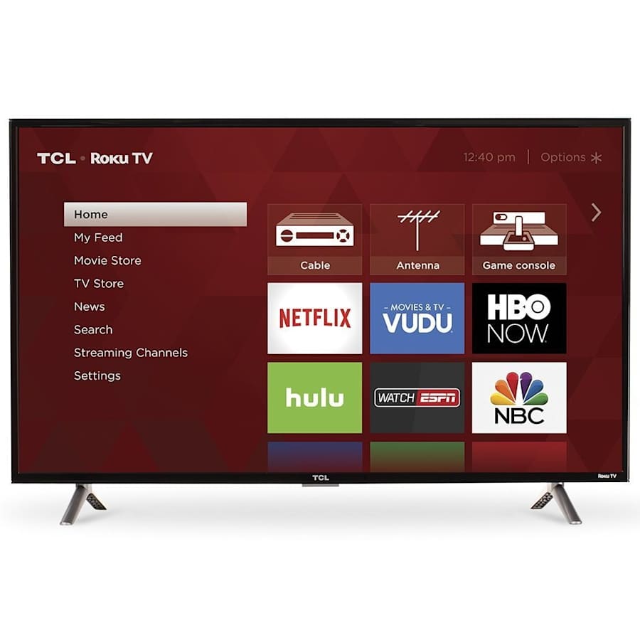 TCL 40" 1080p LED HD Smart TV for $150