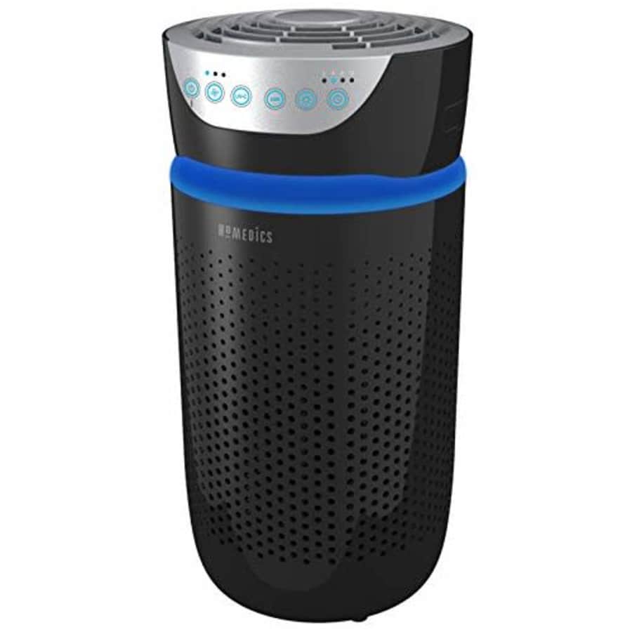 HoMedics TotalClean Tower Air Purifier for Viruses, Bacteria, Allergens, Dust, Germs, HEPA Filter, for $130