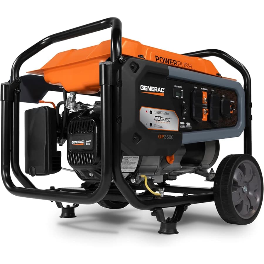 Generac GP Series GP3600 3,600W Portable Gas Generator for $449