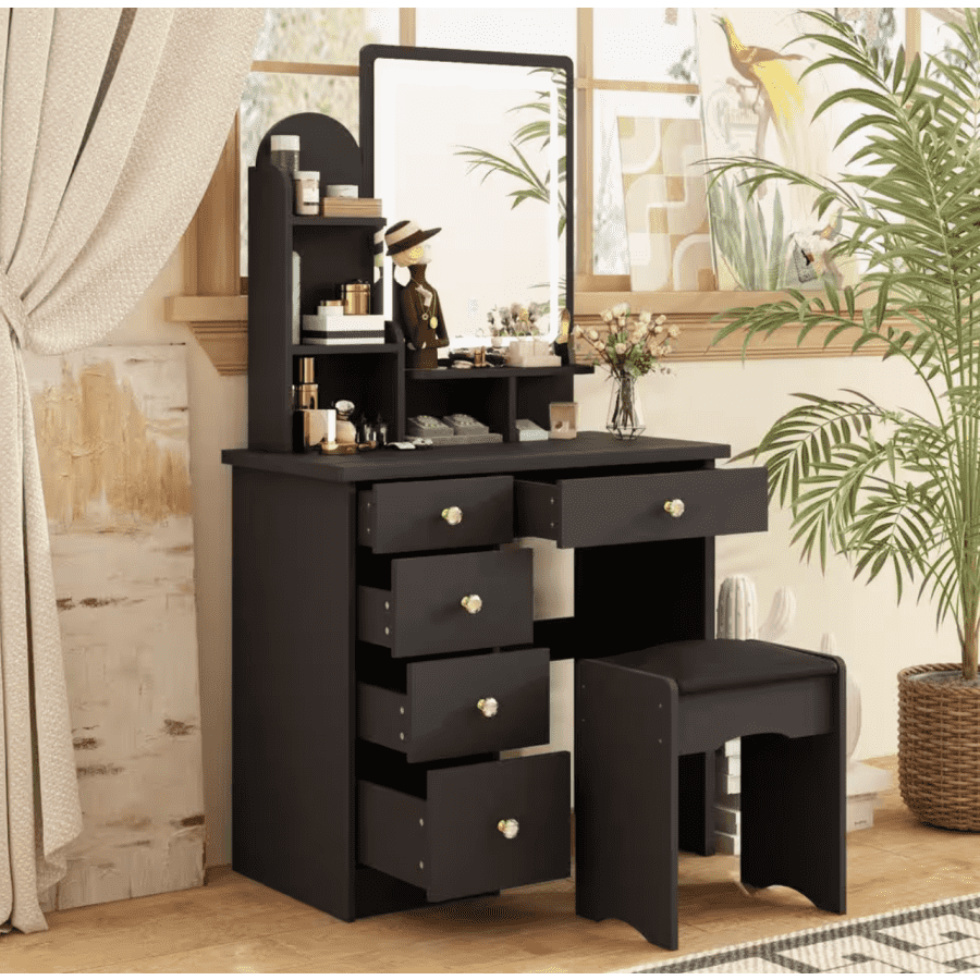5-Drawer Makeup Vanity for $119 5-Drawer Makeup Vanity for $119
