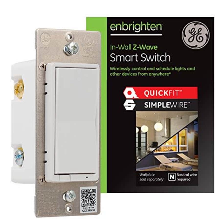 GE Enbrighten Z-Wave Plus Smart Light Switch with QuickFit and SimpleWire, 3-Way Ready, Works with for $80